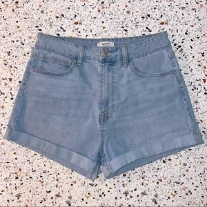 High Rise Jean Shorts